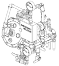 2-1/2" & 3 (DN65 & DN80) Model F Deluge Valve Vertical Conventional Trim