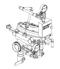 Model J Straight Through Flow Control Valve Horizontal Conventional Trim Chart, 4" (100 mm)