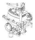 Model J Straight Through Flow Control Valve Horizontal Conventional Trim Chart, 6" (150 mm)