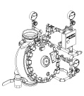 Pilot Regulating Vertical Trim for 6" (DN150) Model J Flow Control Valve