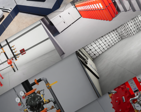 Assortment of fire suppression systems