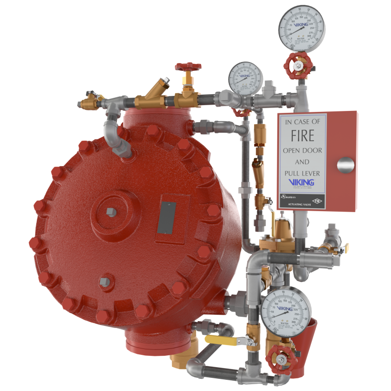Pilot Regulating Vertical Trim for 6" (DN150) Model J Flow Control Valve