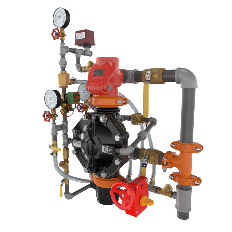 4 in electric pneumatic double interlock