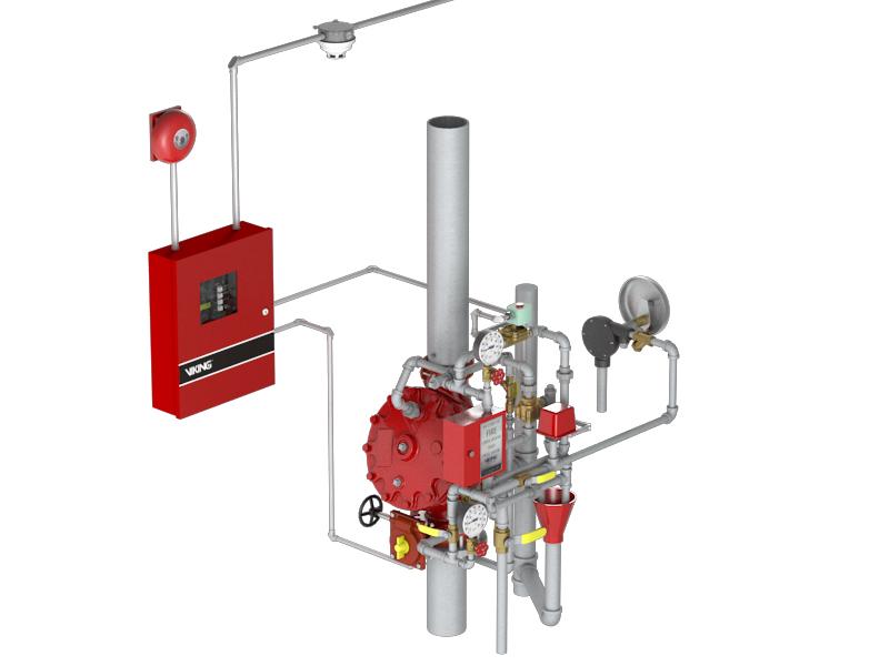 Deluge System Controlled by Electric Release