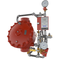 6" (DN150) Model F-1 Straight Through Deluge Valve Vertical Trim